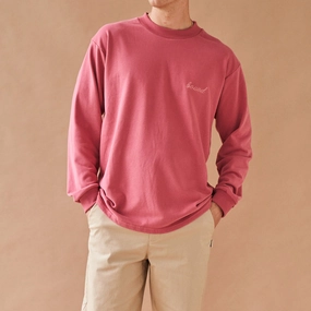 ReinforcedHems Cool and Chic bound 'Berry Script' Embroidered Longsleeve Tee