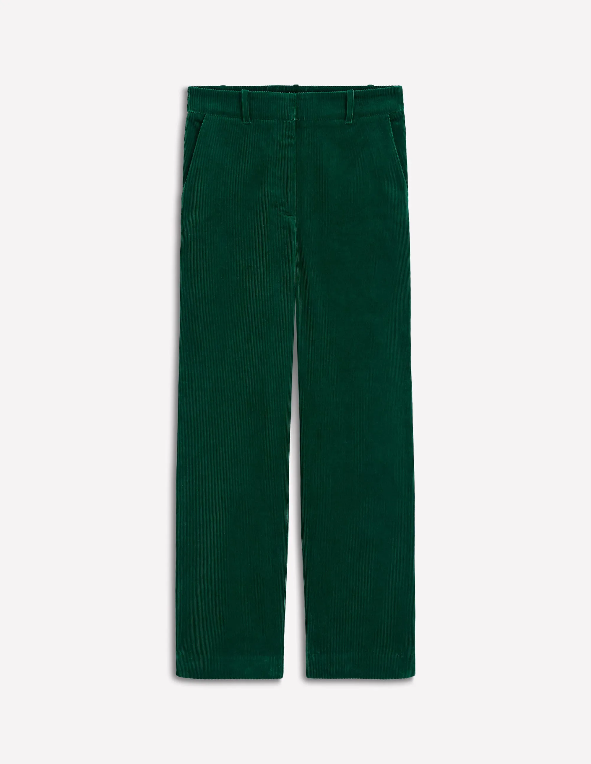 Canonbury Cord Trousers-Emerald Night Loose Fit