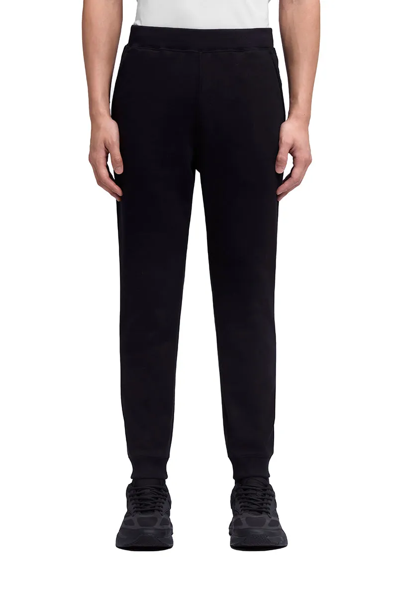 Slim Fleece Sweatpants | Black BKFD01 Adjustable drawstring