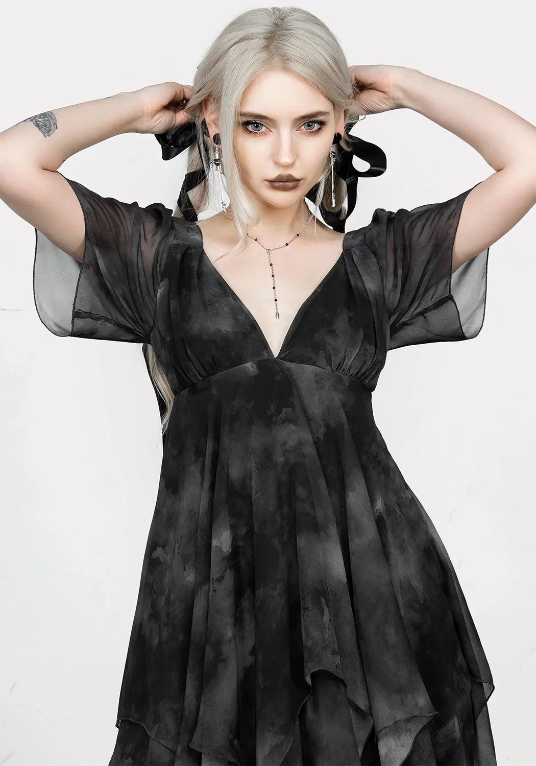 Elegant Charm Tempest Layered Midi Dress