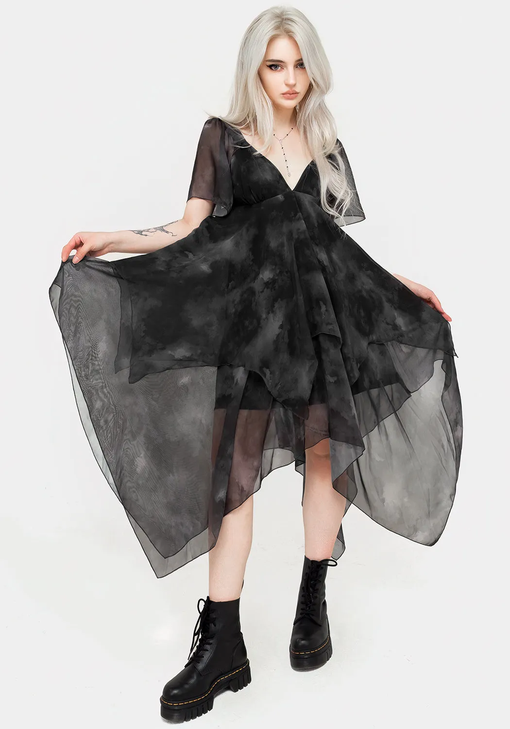Versatile-Style Tempest Layered Midi Dress