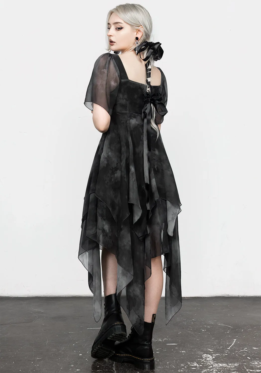 Tempest Layered Midi Dress Refined Feel Formal Setting