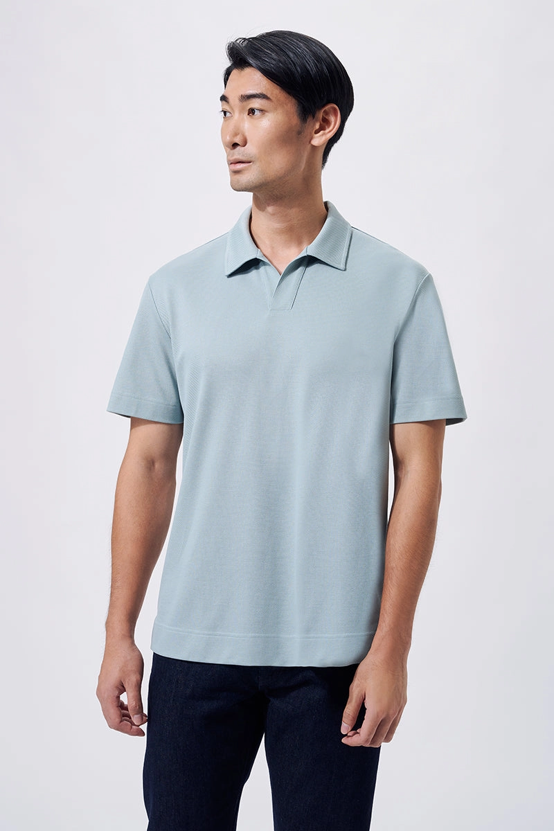 Regal Pique Buttonless Polo | Green GYE111 Stylish Fit