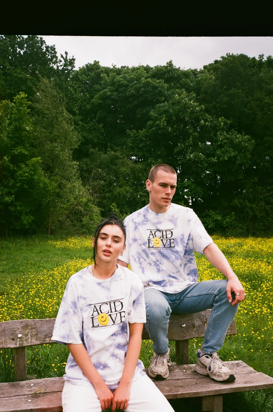 ACID LOVE 0.06 'Floating Points' Tee - Tie Dye Sky Blue Perfect for Vacation Wrinkle Resistant Finish