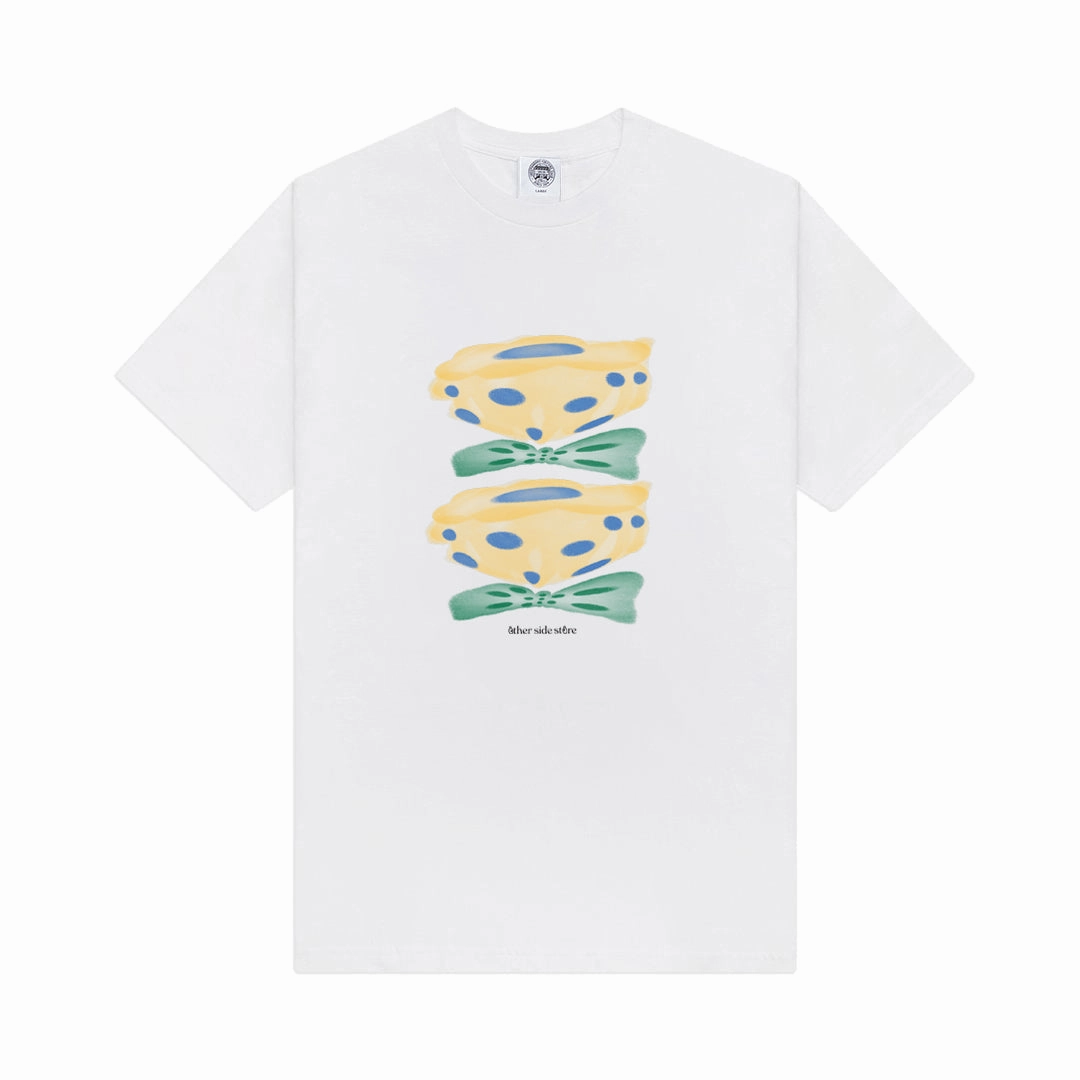Other Side Store 'Yellow Flower' Tee - White SunProtectionFabric easy to pair