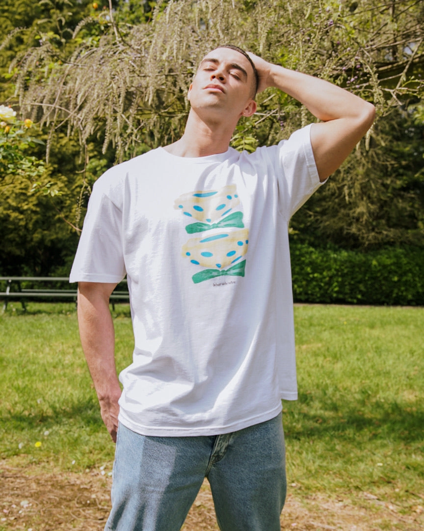 Easy Wear Option Other Side Store 'Yellow Flower' Tee - White