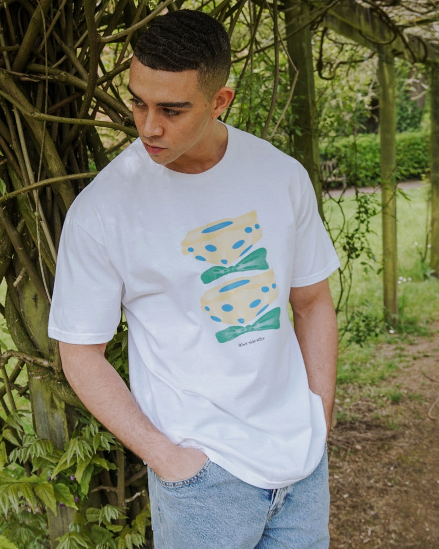 Sports Apparel Versatile Comfort Style Other Side Store 'Yellow Flower' Tee - White