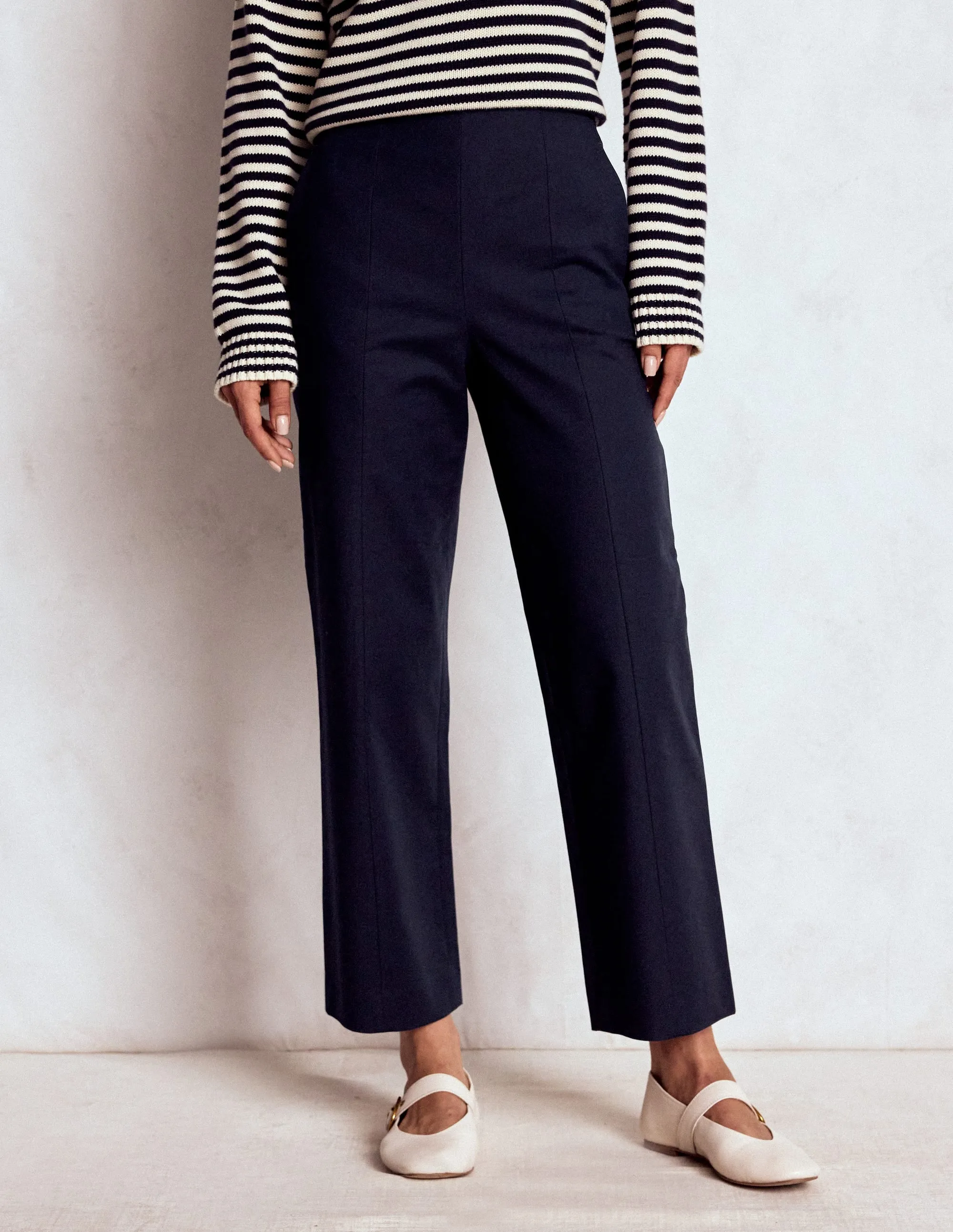 Smart 7/8 Trousers-Navy Comfortable Look TearResistantPanels