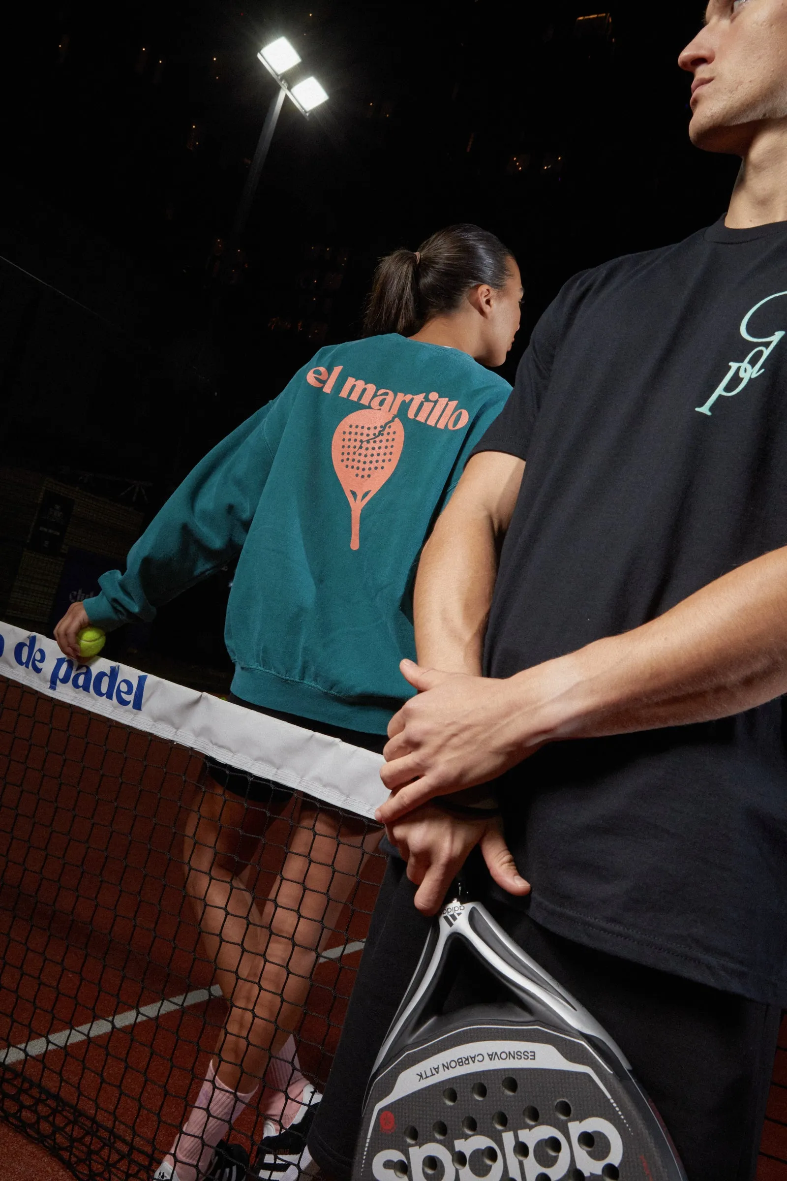 Club de Padel 'El Martillo 1.0' Vintage Washed Sweater - Dark Green Cold Comfort