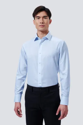 Party outfit Tall Option Supreme Cotton Twill Dress Shirt | Light Blue 17708N