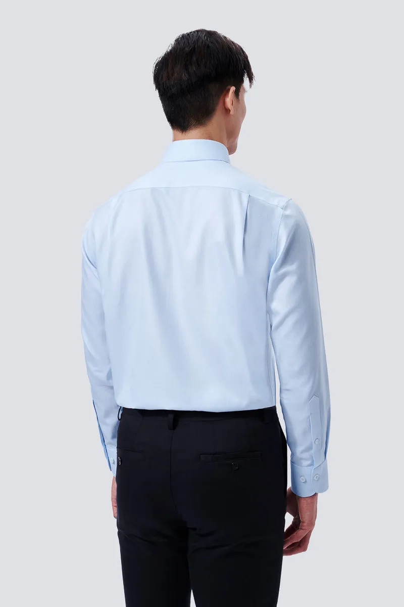 Supreme Cotton Twill Dress Shirt | Light Blue 17708N Street Style