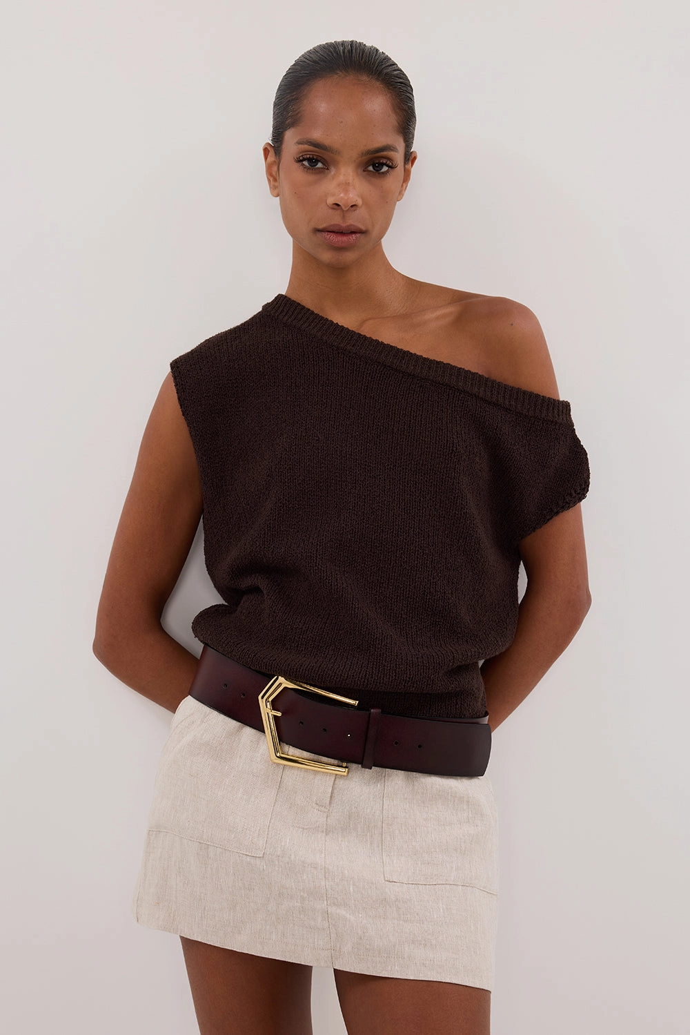retail industry EVA NATURAL LINEN SKORT