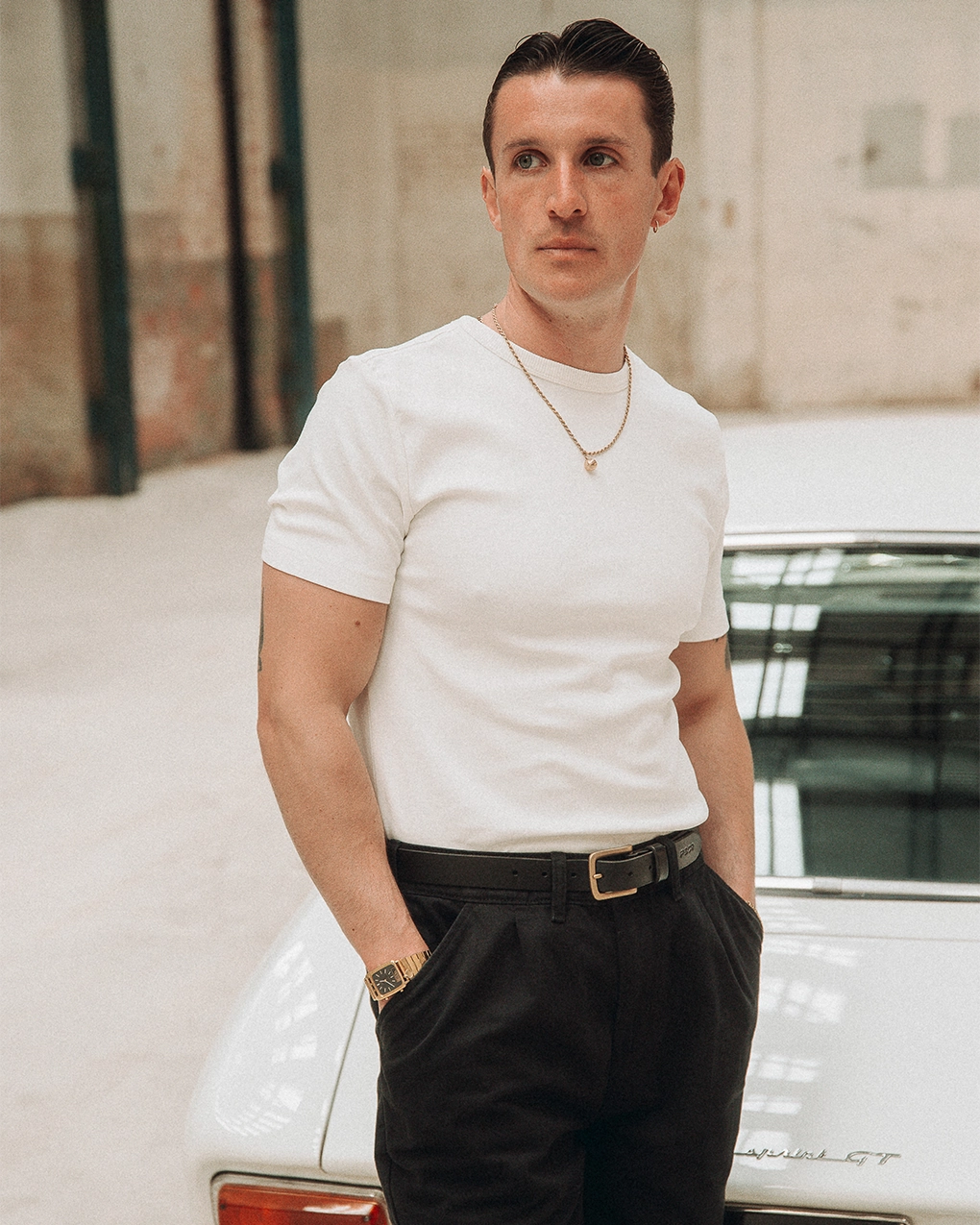 Active Fashion Relaxed Vibes 50's Crafted T-Shirt - Off White