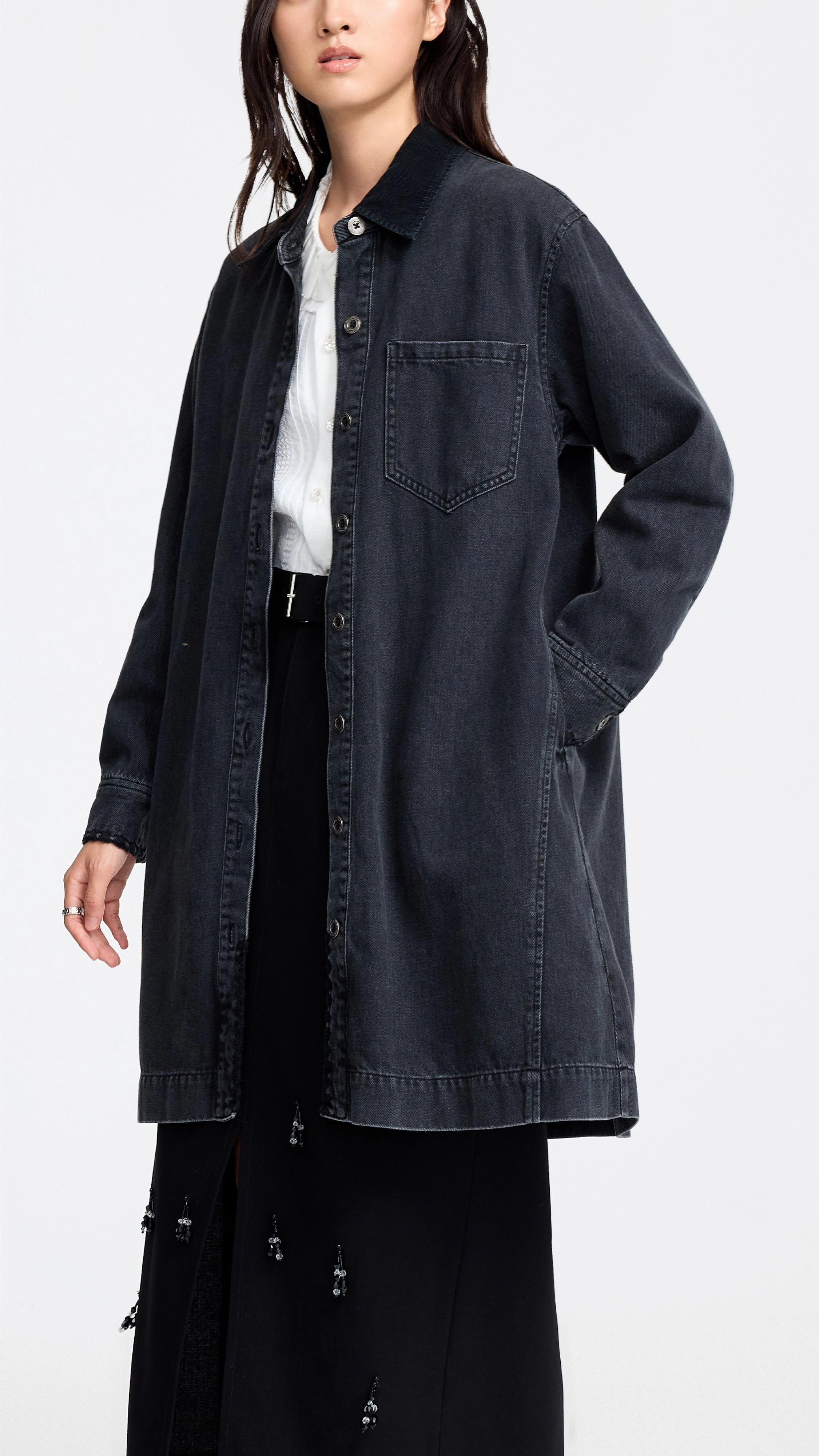 Denim Dress Chic Comfort spring outfit