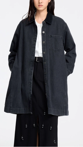 Denim Dress Polished Motion Urban Style