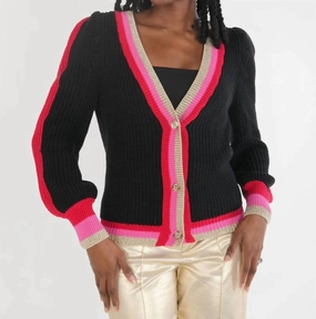 Knit Essentials Clara Cardigan In Fairy Lights