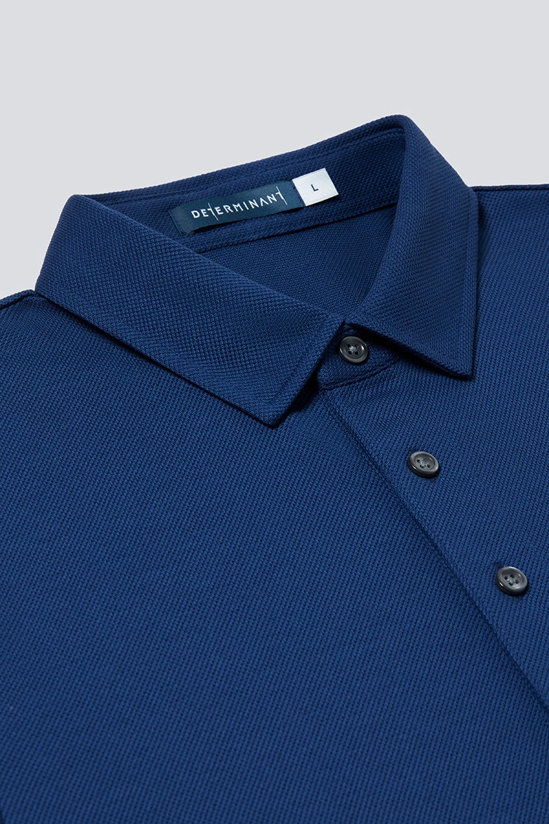 AllPurpose Knitting Breathable Airflow Channels Regal Pique Polo | Blue NYE073