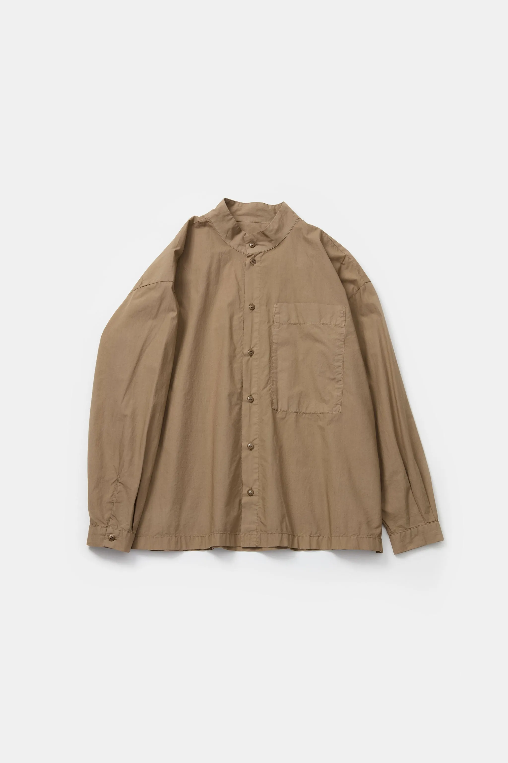 Pocket Detailing THE PHYSICIAN SHIRT / POPLIN CARDAMOM