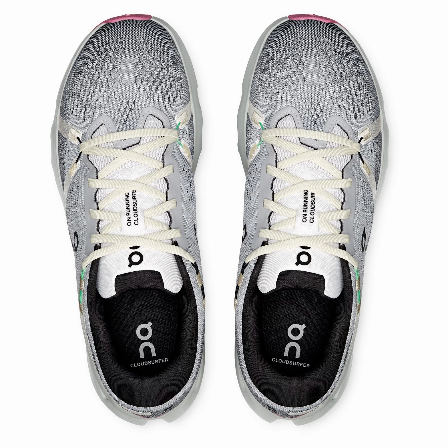 Men's Cloudsurfer 2 Running Shoes White / Mineral non - slip shoe characteristic Contoured Collar Design