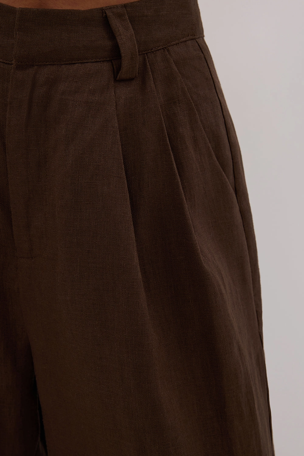 HOLDEN BITTER CHOC LINEN PANT Soft and Light