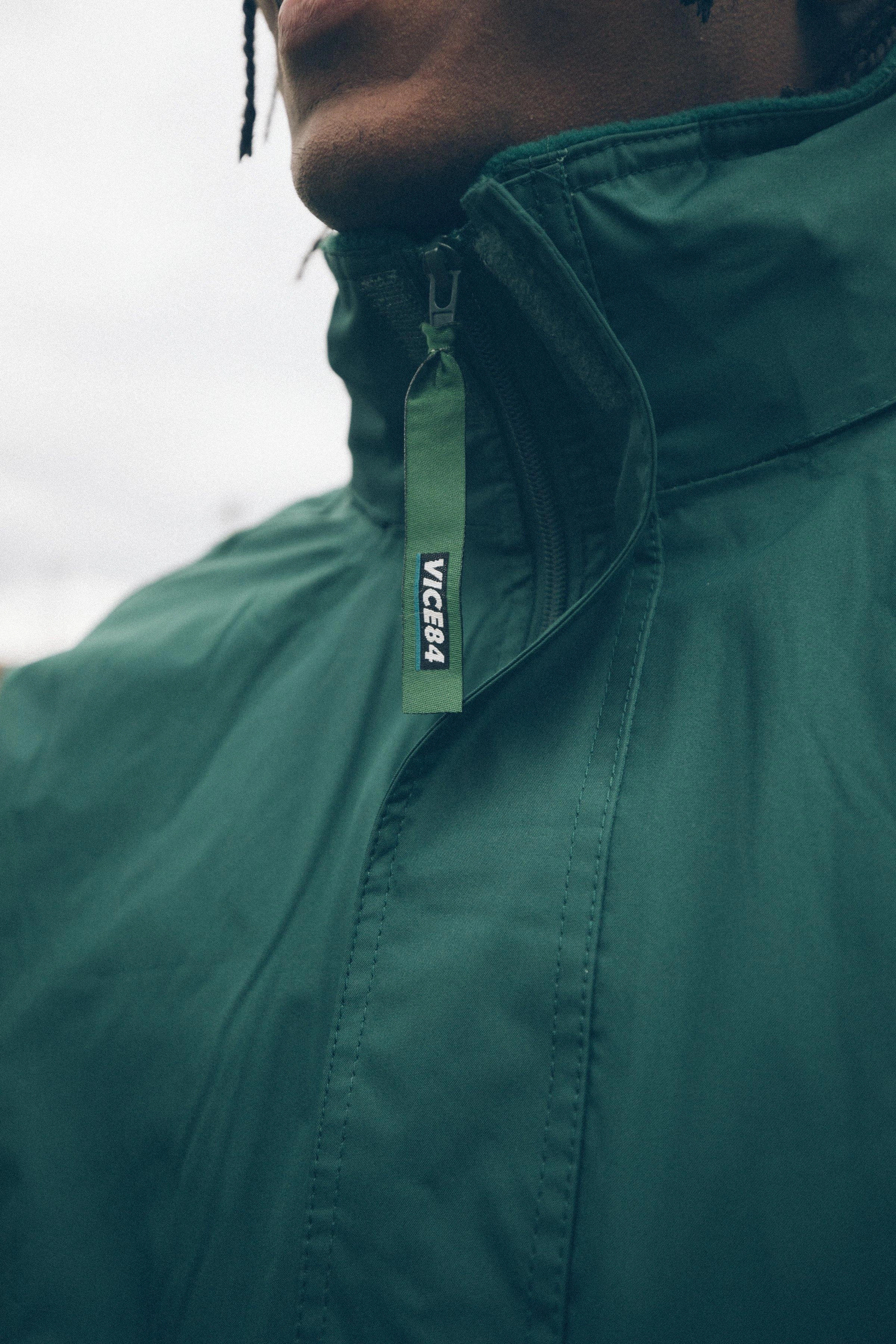 Vice 84 'Classics' Retro Jacket - Bottle Green Shawl Lapel