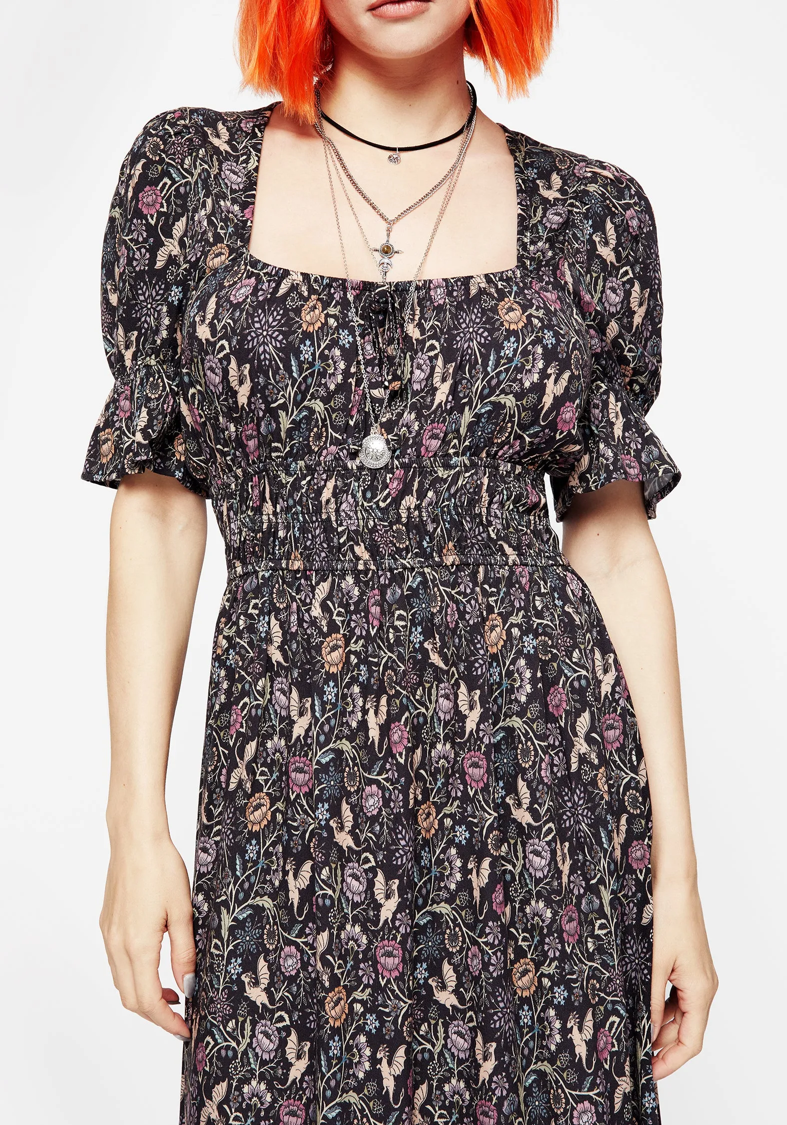 Snapdragon Midi Dress Compressible