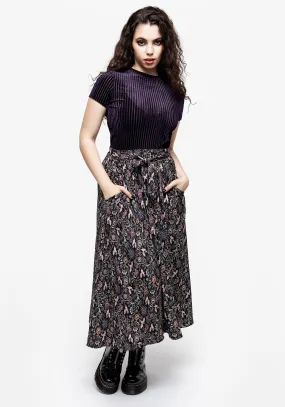Snapdragon Tie Detail Midi Skirt Everyday Essential Heritage Brand