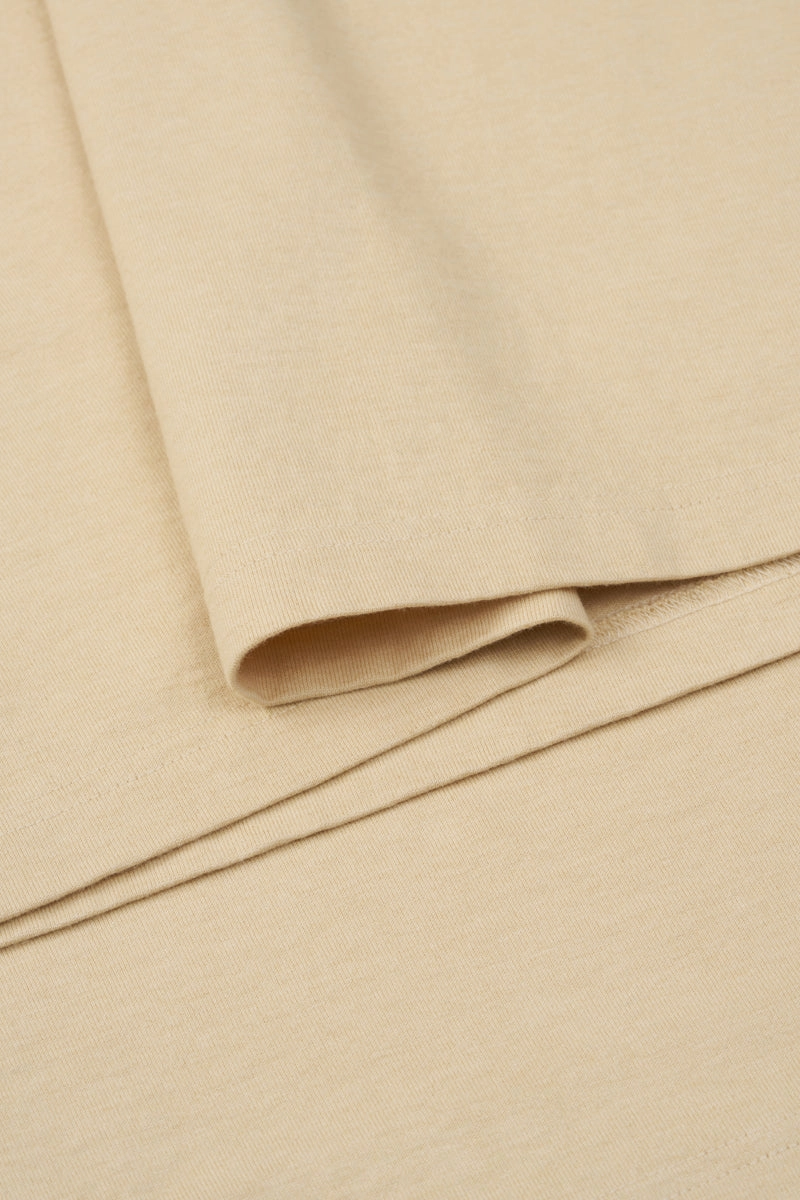 TerraTones Natural Dye Crew Neck T-Shirt | Khaki 70688J Smart Casual