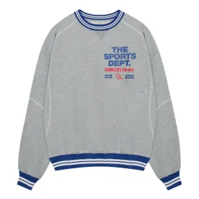 Chilly Chic Outdoor Style Vice 84 'The Sports Dept' Heavyweight Sweater - Heather Grey