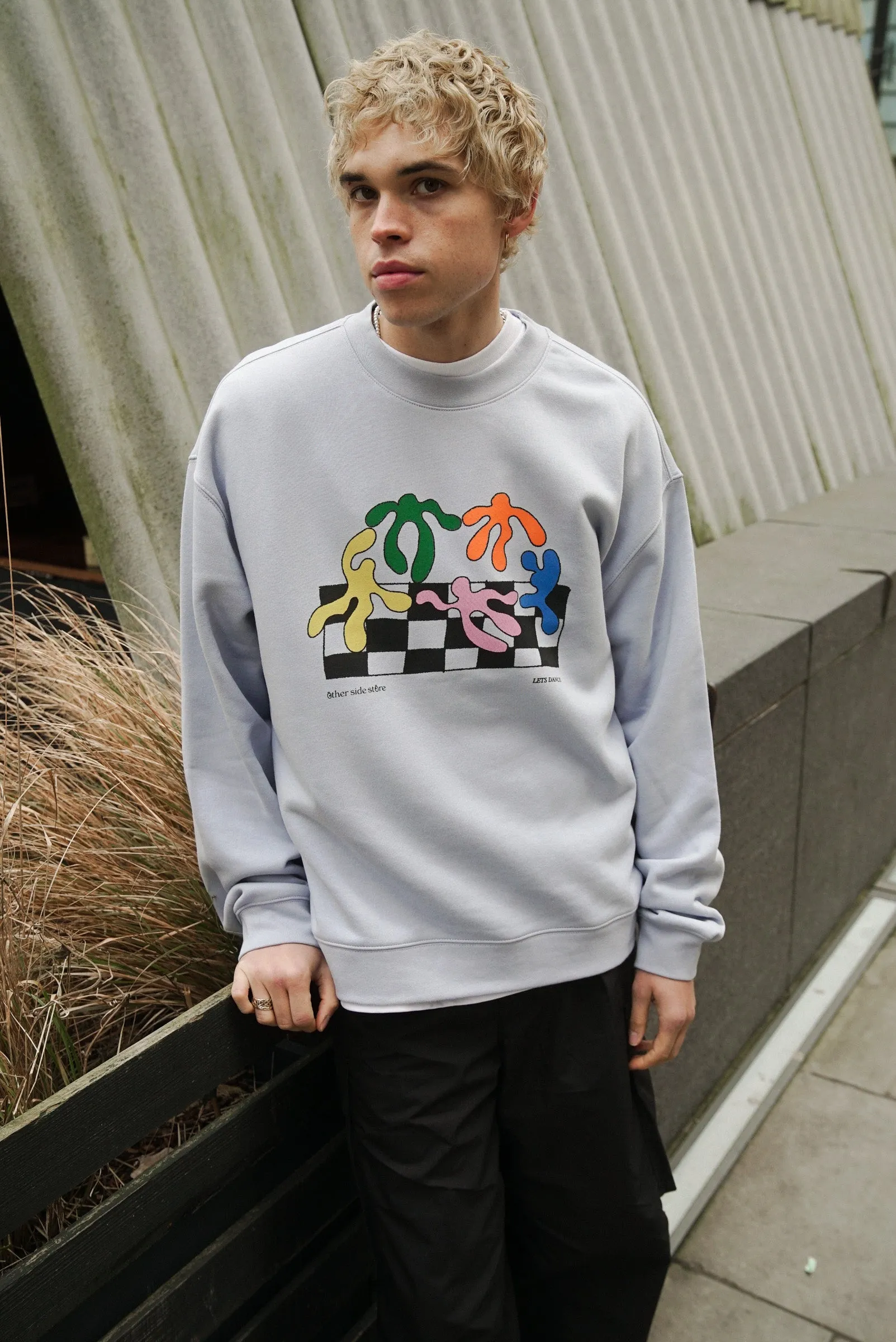 Functional Layers Other Side Store 'Lets Dance' Sweater - Powder Blue