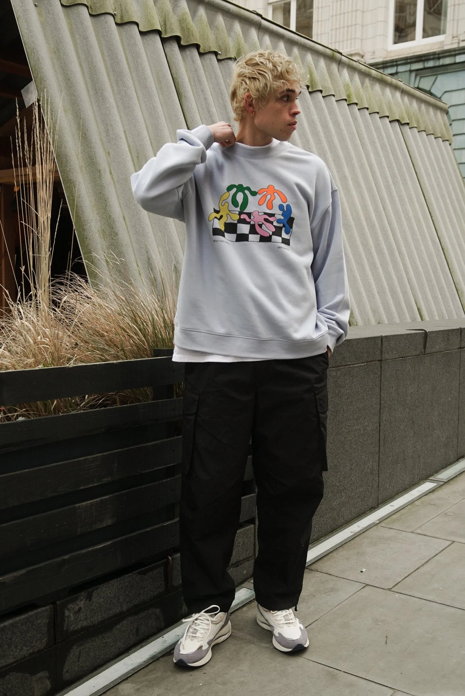 Other Side Store 'Lets Dance' Sweater - Powder Blue Warm Look Cozy Look