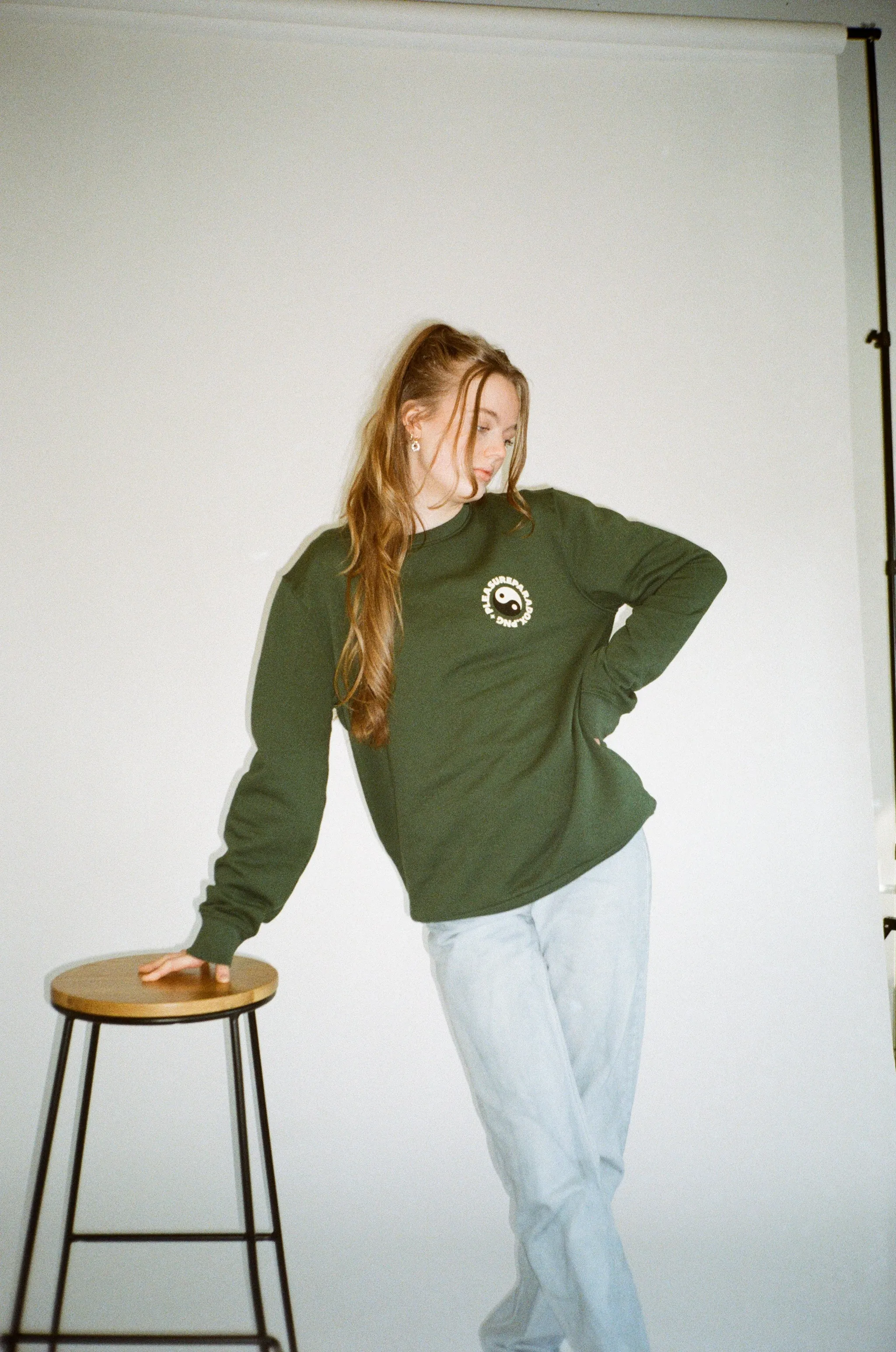 Breathable Material Pleasure Paradox 'How You See Yourself' Sweater - Bottle Green