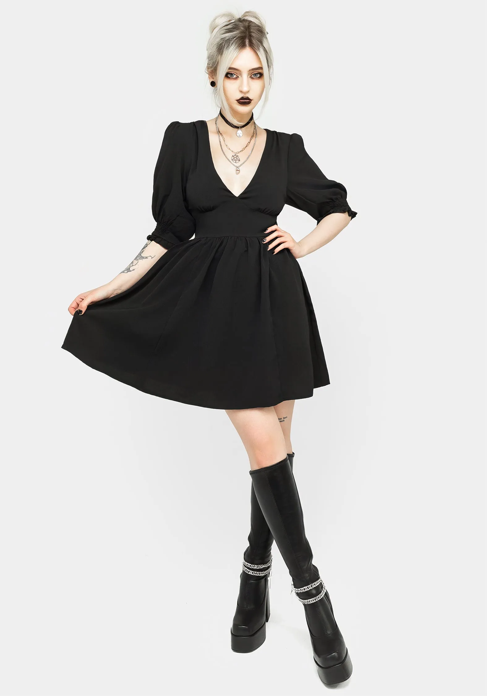 Divination Textured Mini Dress Relax Appeal