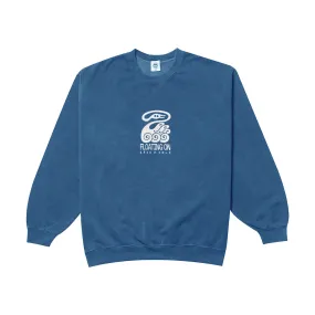 KBAR X UN:IK 'Floating On' Vintage Washed Sweater - Blue Odor Control Technology