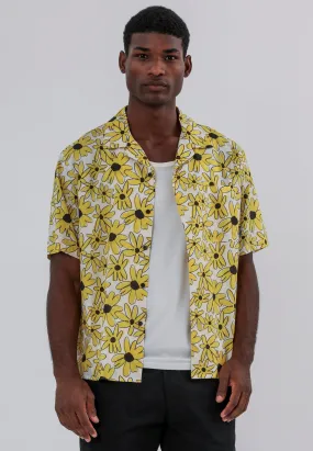 SUNSHINE SHIRT YELLOW & WHITE Wrinkle-Resistant