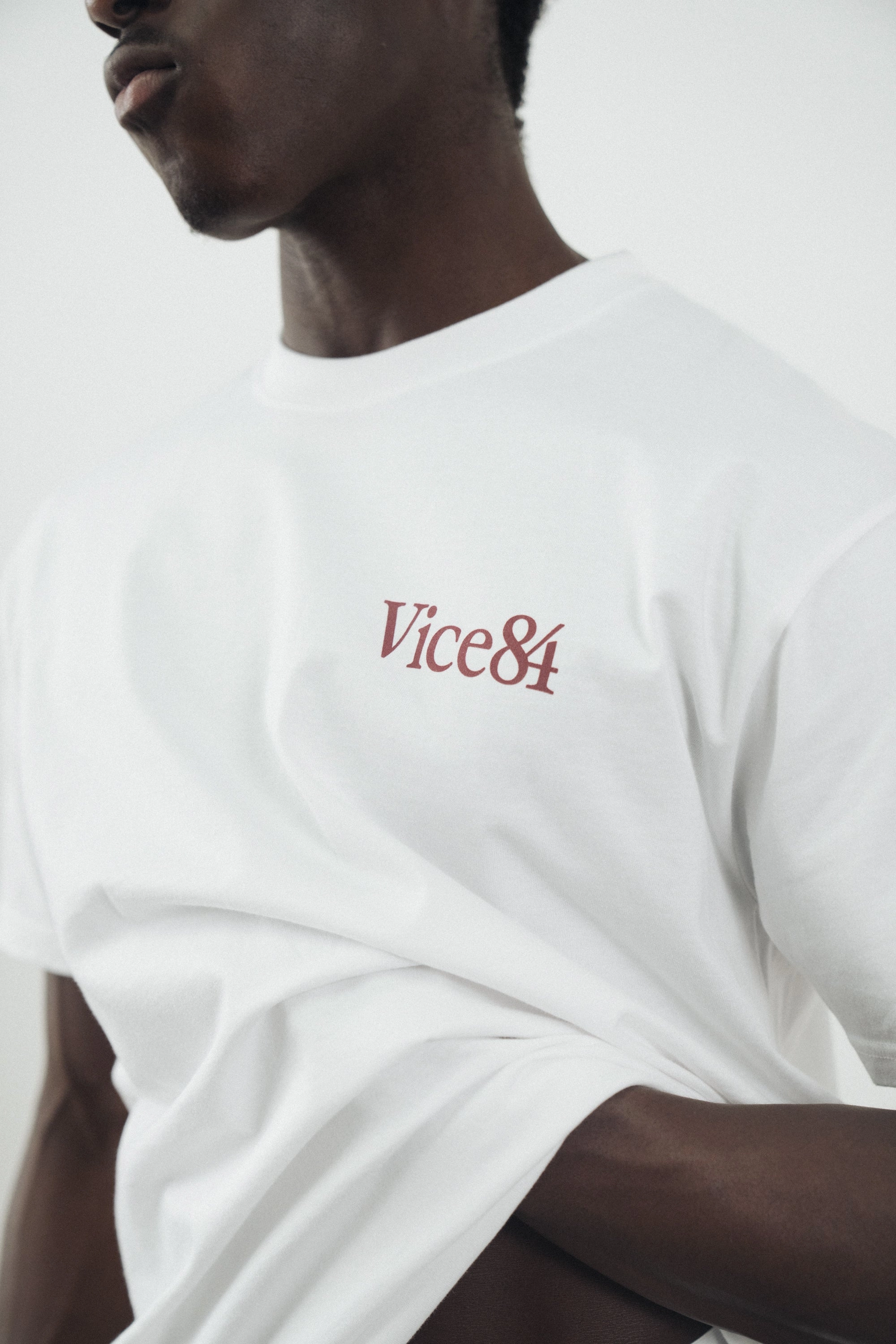 Light and Breathable Timeless Appeal Vice 84 'R&D' Tee - White