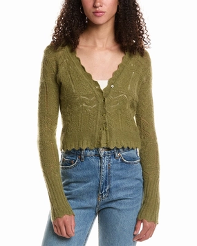 Cozy Layered Wear AllSaints Vanessa Wool & Alpaca-Blend Cardigan