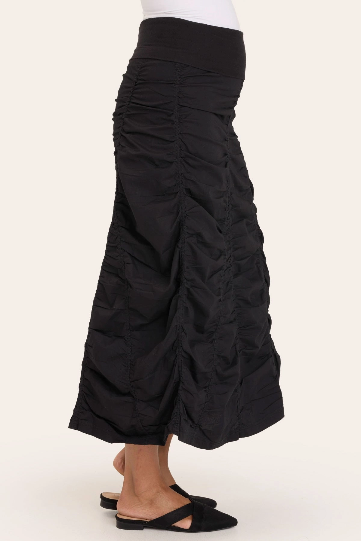Refined Finish Gored Peasant Skirt