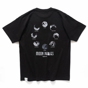 Trendy Piece (ZT1654) Cat Moon Phases Graphic Tee