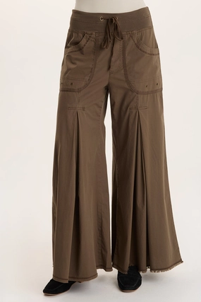 quick dry Comfy Stretch Nevins Soft Volume Wide Leg Drawstring Pant