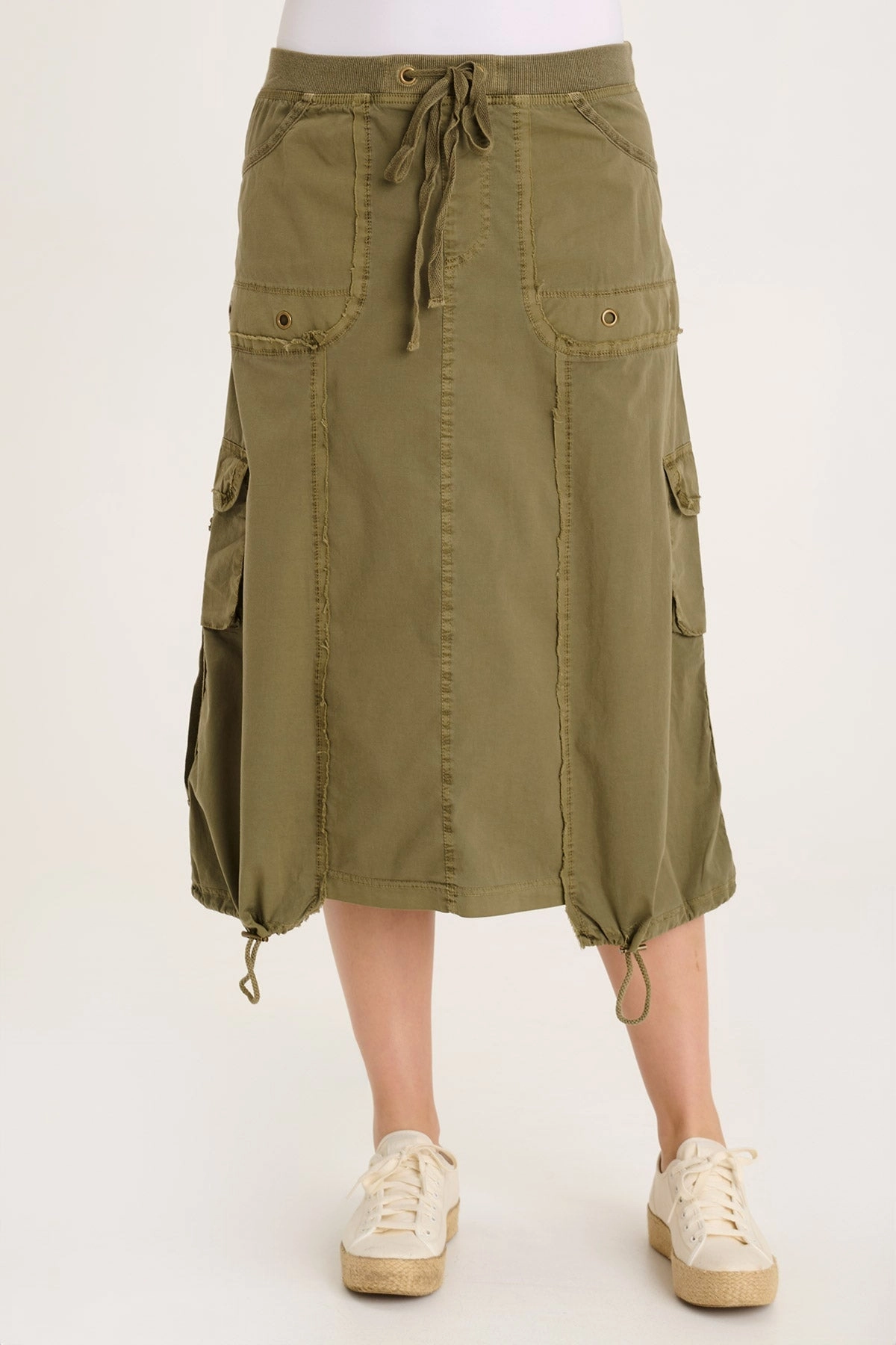 Castalina Poplin Cargo Midi Skirt Style Innovation Red Carpet Look