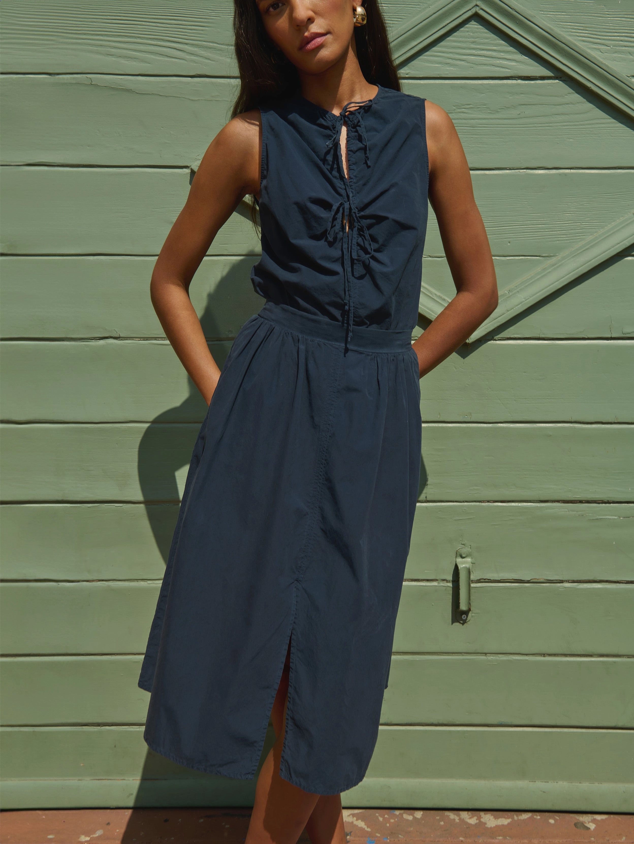 Mimmi Tatiana Set Flared hem Scalloped Edge