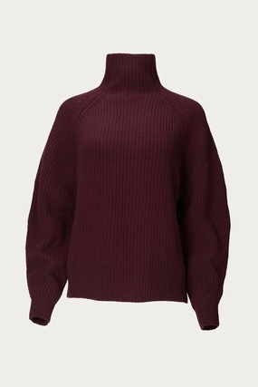 Fiona Sweater In Burgundy Stylish Layer