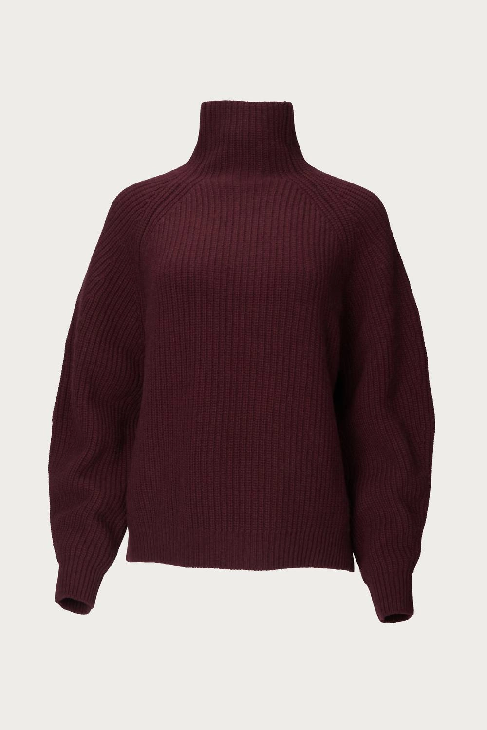 Fiona Sweater In Burgundy Stylish Layer