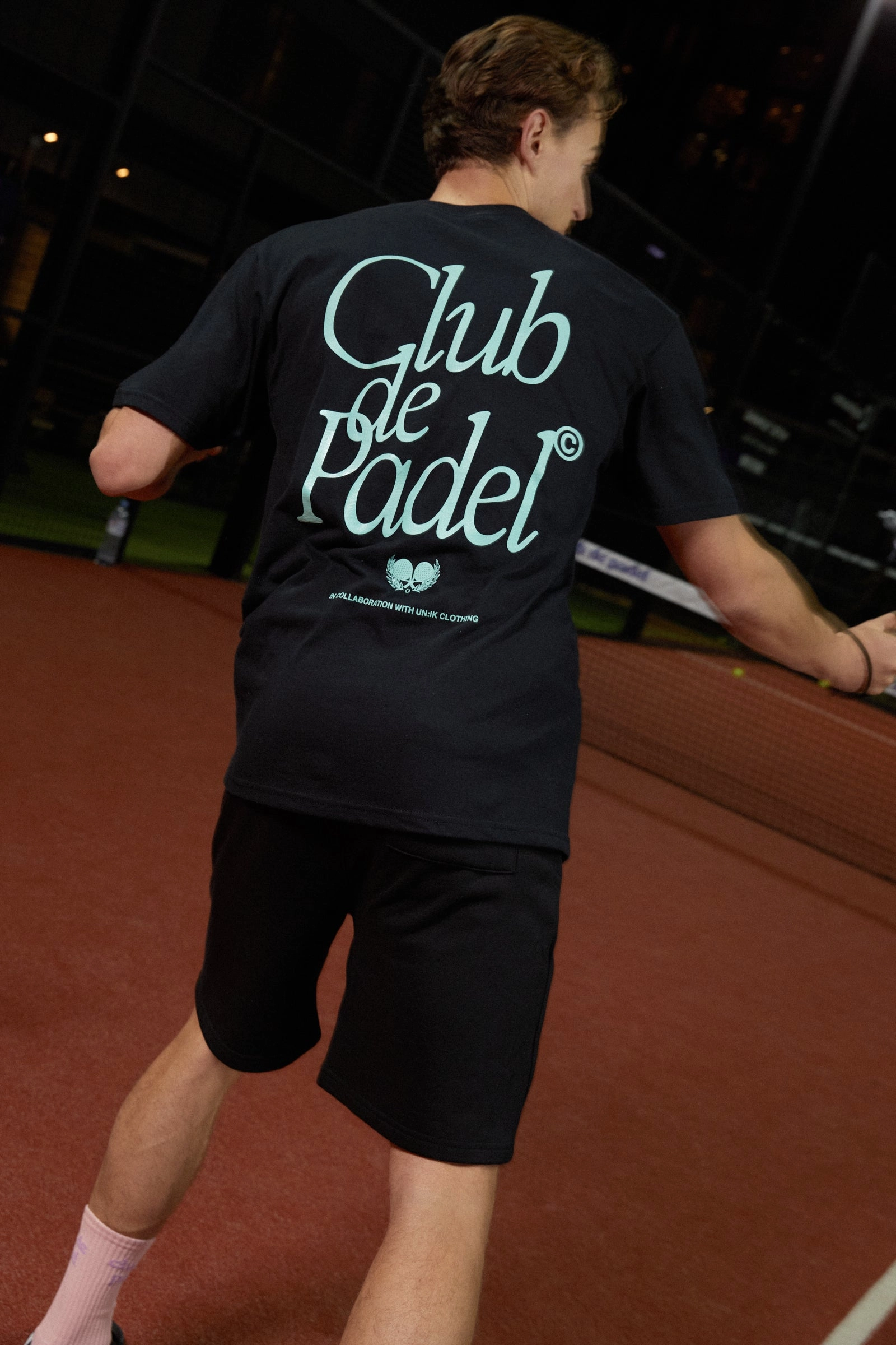 Club de Padel 'Retro' Tee - Black Comfy Look Wear