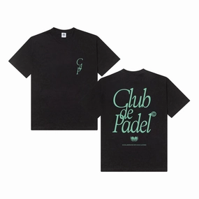 Stylish Details Chic Wear Club de Padel 'Retro' Tee - Black