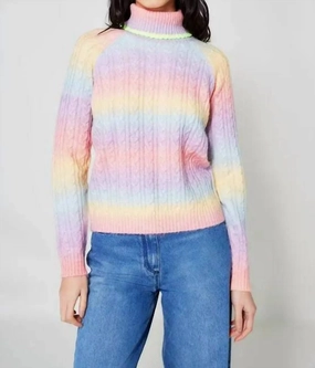 Rainbow Sweater In Pastel Trendy Layers Stylish Knit Layer