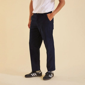 Flattering Shape bound 'Ocean Navy' Corduroy Trousers