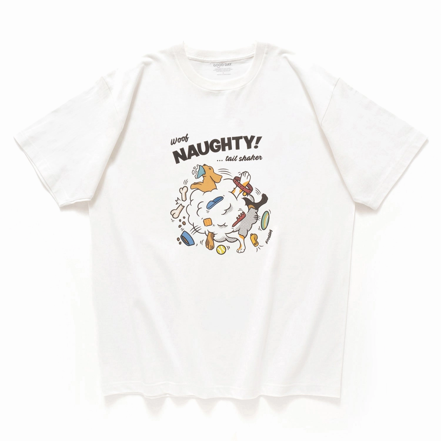 (ZT1555) Naughty Tail Shaker Graphic Tee Perfect Comfort Wear