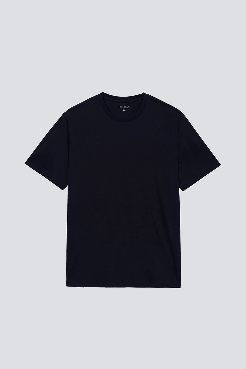 Bright and Bold AntiBacterialTreatment Softex Crew Neck T-Shirt | Black BKFD01